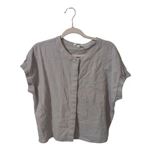DKNY Light Gray Short Sleeve Top